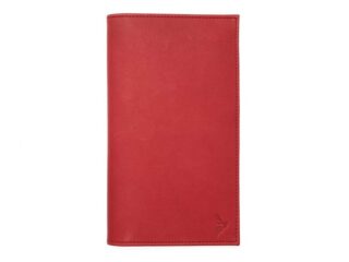 La Guêpe - Porte chéquier Luxe tout cuir rouge, talon haut  PM-012-01