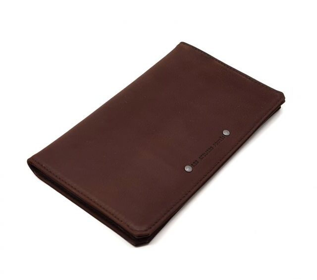 La Guêpe - Petite Maroquinerie - Porte chéquier portefeuille cuir cognac - 9225