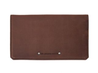 La Guêpe - Porte chéquier portefeuille cuir cognac  9225