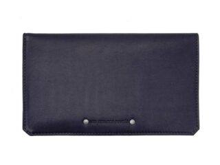 La Guêpe - Porte chéquier portefeuille cuir marine – 9225