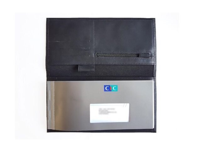 La Guêpe - Petite Maroquinerie - Porte-chéquier Professionnel en cuir - gold - 289