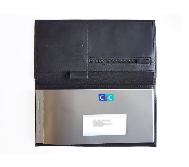 La Guêpe - Petite Maroquinerie - Porte-chéquier Professionnel en cuir - gold - 289