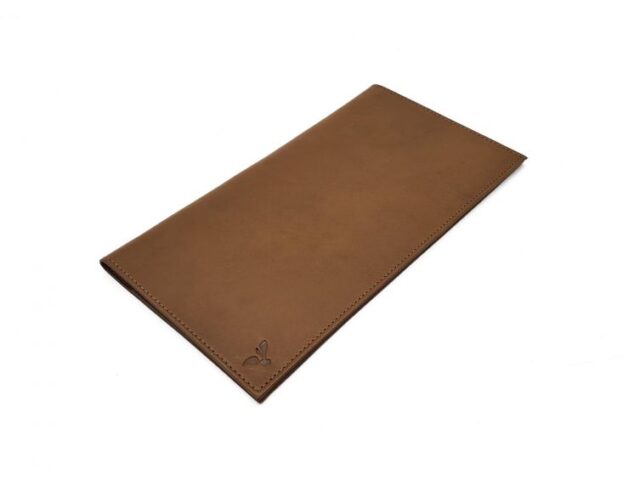La Guêpe - Petite Maroquinerie - Porte chéquier PROFESSIONNEL "Luxe" tout cuir marron - PM-029-01