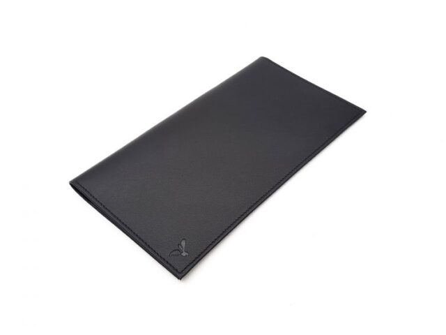 La Guêpe - Petite Maroquinerie - Porte chéquier PROFESSIONNEL "Luxe" tout cuir noir - PM-029-01