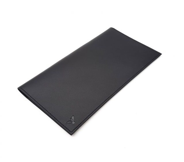 La Guêpe - Petite Maroquinerie - Porte chéquier PROFESSIONNEL "Luxe" tout cuir noir - PM-029-01