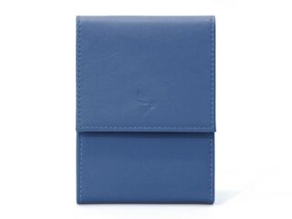 La Guêpe - Porte-chéquier compact en cuir  bleu de prusse  720