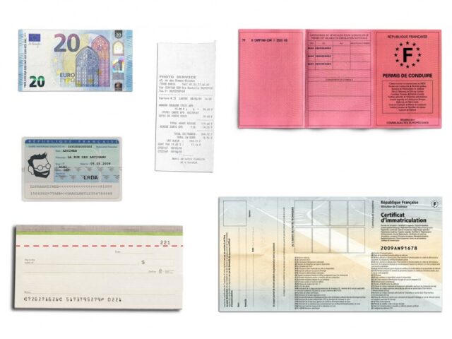 La Guêpe - Petite Maroquinerie - Porte-chéquier en cuir - bleu de prusse - 419