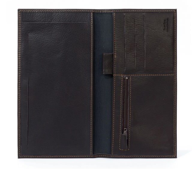 La Guêpe - Petite Maroquinerie - Porte-chéquier Professionnel en cuir - marron - 289