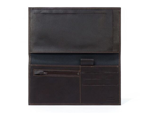 La Guêpe - Petite Maroquinerie - Porte-chéquier Professionnel en cuir - marron - 289