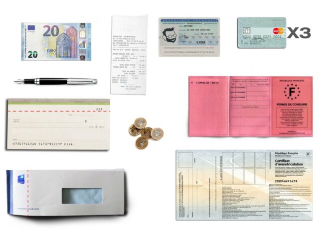 La Guêpe - Petite Maroquinerie - Porte-chéquier Professionnel en cuir - marron - 289