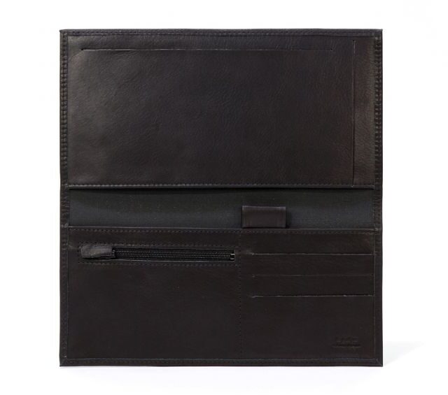 La Guêpe - Petite Maroquinerie - Porte-chéquier Professionnel en cuir - noir - 289