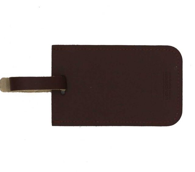 Lavoisier Maroquinier - Porte étiquette en cuir marron