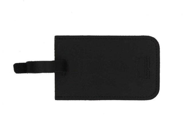 Lavoisier Maroquinier - Porte étiquette en cuir noir