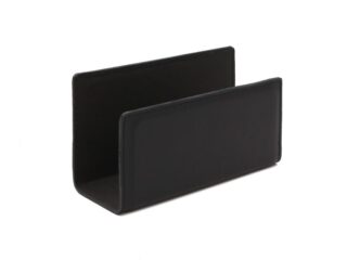 Porte lettres en cuir noir par la marque LAVOISIER Maroquinier LAVOISIER Maroquinier - Porte lettres en cuir noir