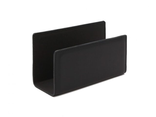 LAVOISIER Maroquinier - Porte lettres en cuir noir