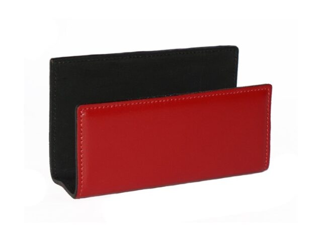 Lavoisier Maroquinier - Porte lettres en cuir noir