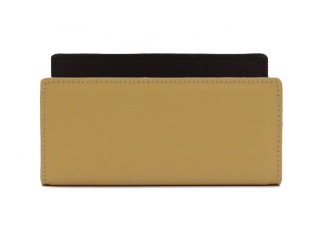 Lavoisier Maroquinier - Porte lettres en cuir beige cafe latte
