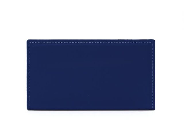 Lavoisier Maroquinier - Porte lettres en cuir bleu cobalt