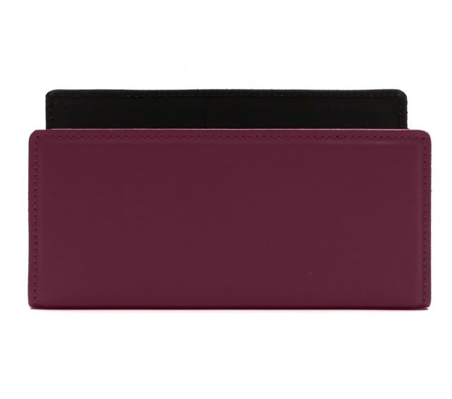 Lavoisier Maroquinier - Porte lettres en cuir bordeaux