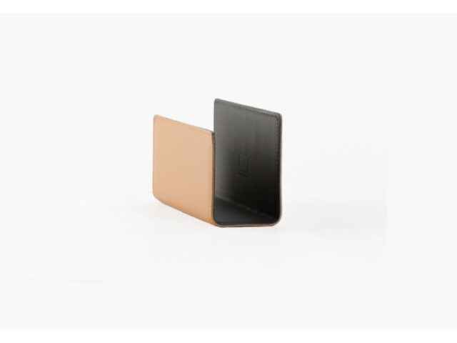Lavoisier Maroquinier - Porte lettres en cuir gold