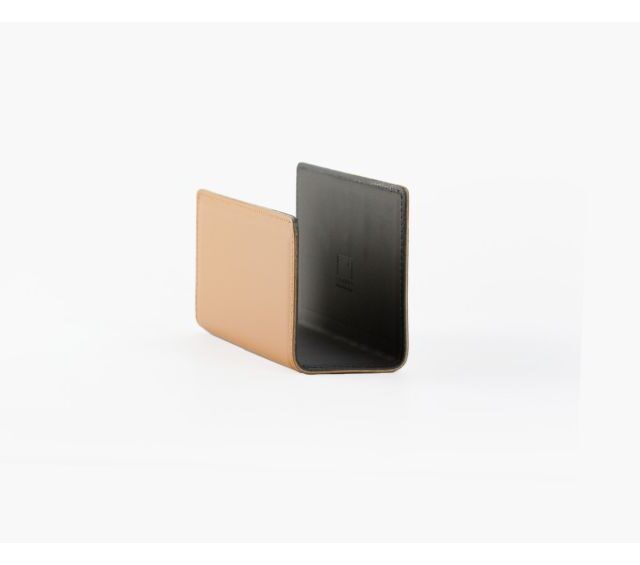 Lavoisier Maroquinier - Porte lettres en cuir gold