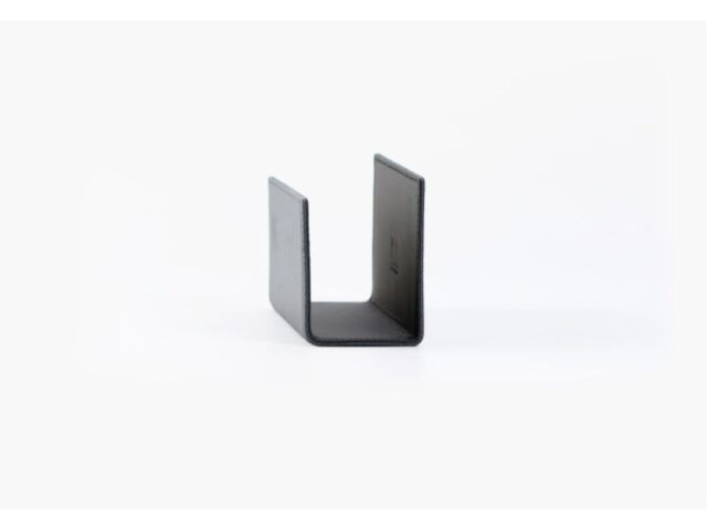 Lavoisier Maroquinier - Porte lettres en cuir gris fer