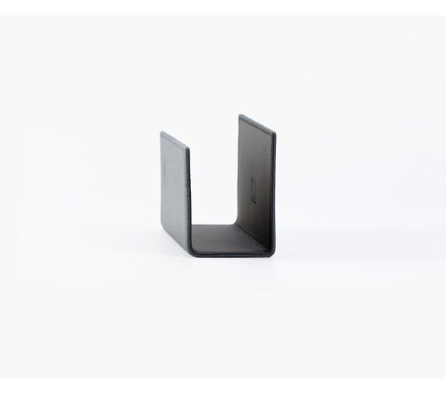 Lavoisier Maroquinier - Porte lettres en cuir gris fer