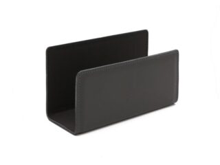 LAVOISIER Maroquinier - Porte lettres en cuir gris fer