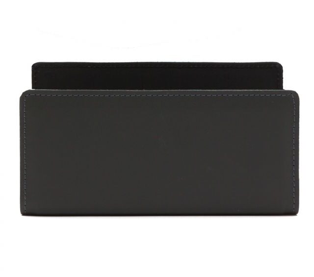 Lavoisier Maroquinier - Porte lettres en cuir gris fer