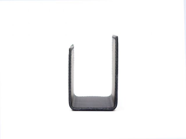 Lavoisier Maroquinier - Porte lettres en cuir gris fer