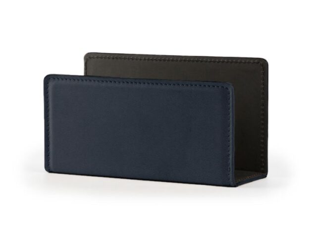 LAVOISIER Maroquinier - Porte lettres en cuir luxe bleu marine – PL900