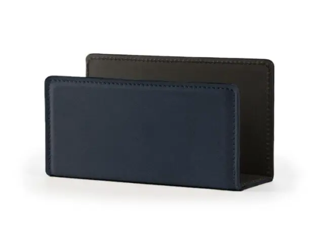 LAVOISIER Maroquinier - Porte lettres en cuir luxe bleu marine – PL900