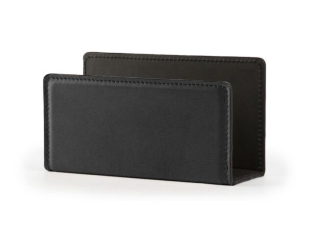 LAVOISIER Maroquinier - Porte lettres en cuir luxe noir – PL900