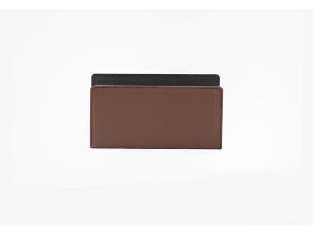 Lavoisier Maroquinier - Porte lettres en cuir marron