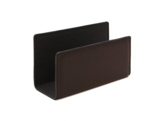 Porte lettres en cuir marron foncé par la marque LAVOISIER Maroquinier LAVOISIER Maroquinier - Porte lettres en cuir marron foncé