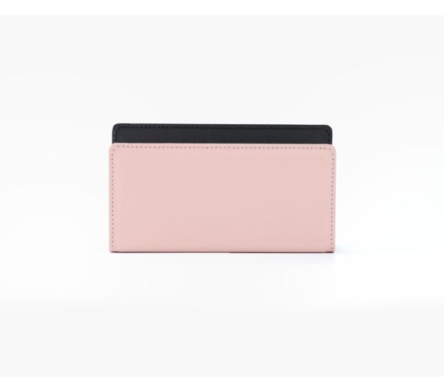 Lavoisier Maroquinier - Porte lettres en cuir rose