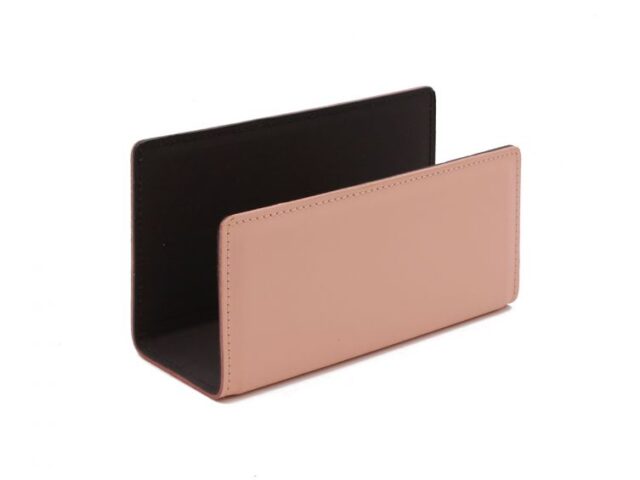 LAVOISIER Maroquinier - Porte lettres en cuir rose