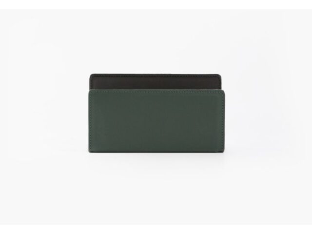 Lavoisier Maroquinier - Porte lettres en cuir vert anglais