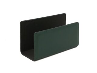 LAVOISIER Maroquinier - Porte lettres en cuir vert anglais