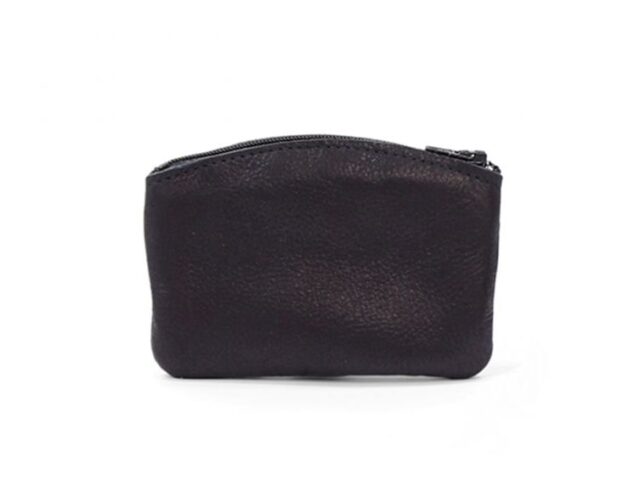 La Guêpe - Petite Maroquinerie - Porte-monnaie fermeture zippée cuir noir - 204