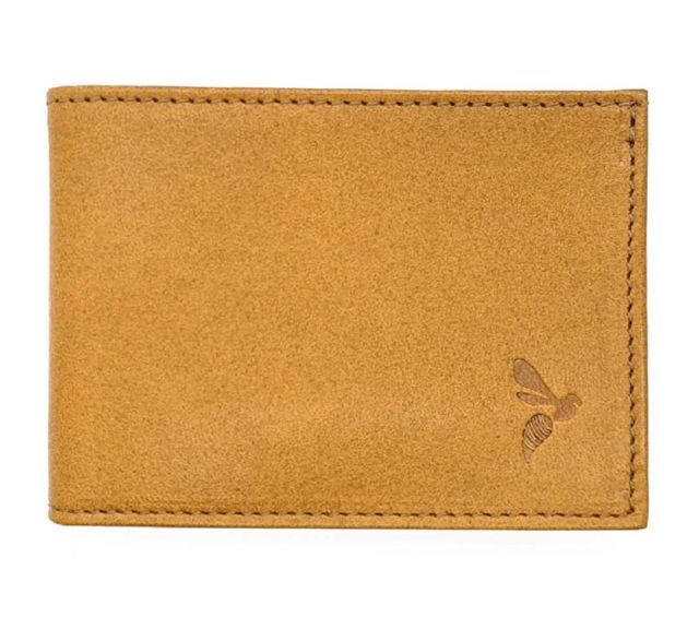 La Guêpe - Petite Maroquinerie - Porte monnaie à l'italienne "Luxe" 3 volets tout cuir gold - PM-036-01