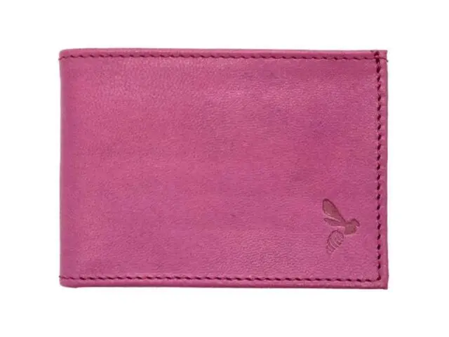 La Guêpe - Porte monnaie à l’italienne “Luxe” 3 volets tout cuir rose lilas – PM-036-01