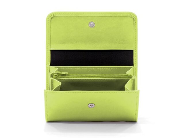 La Guêpe - Petite Maroquinerie - Porte-monnaie à rabat en cuir anis - 004