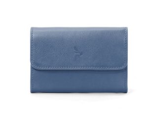 La Guêpe - Porte-monnaie à rabat en cuir bleu de prusse – 004
