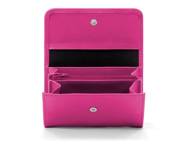 La Guêpe - Petite Maroquinerie - Porte-monnaie à rabat en cuir fuchsia - 004