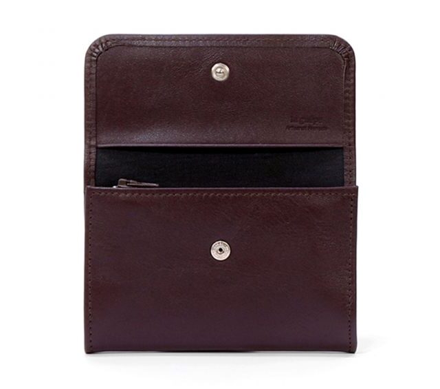 La Guêpe - Petite Maroquinerie - Porte-monnaie à rabat en cuir marron - 004