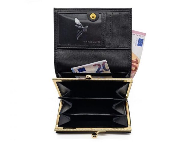 La Guêpe - Petite Maroquinerie - Porte-monnaie à rabat et fermoir