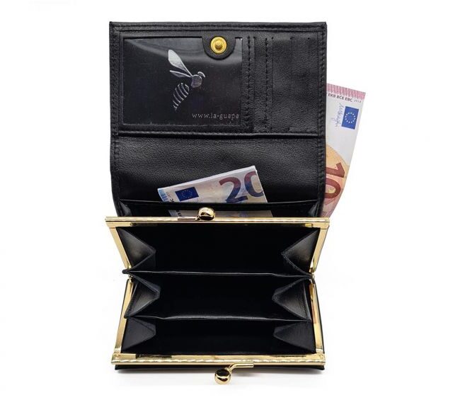 La Guêpe - Petite Maroquinerie - Porte-monnaie à rabat et fermoir