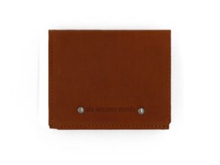 La Guêpe - Porte monnaie Baroudeur en cuir fauve  9147