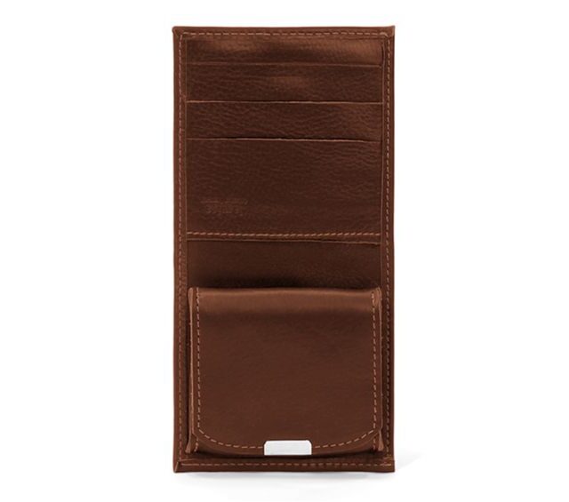 La Guêpe - Petite Maroquinerie - Porte monnaie carré à rabat cuir gold 012